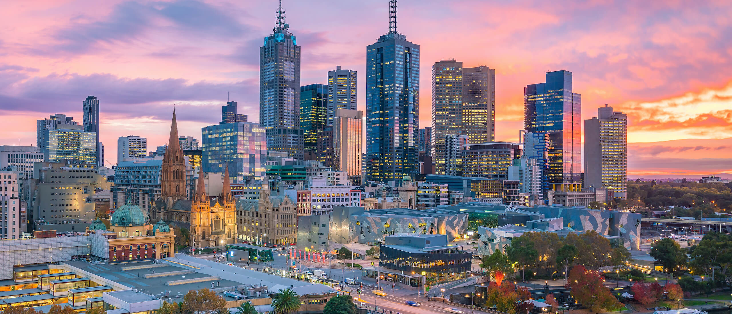 Picture of Melbourne city skyline